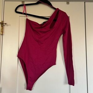 ZARA Asymmetrical one shoulder bodysuit